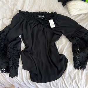 Brand new size 6 off the shoulder top